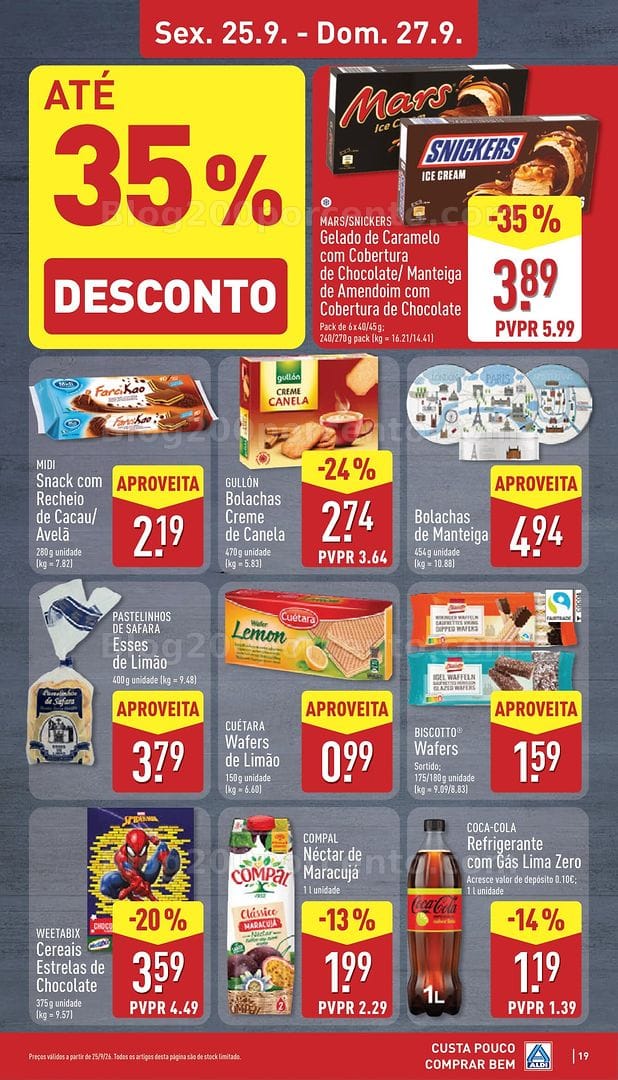 Antevisão Folheto ALDI Promoções de 21 a 27 setembro